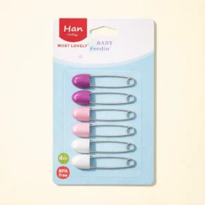 Baby 6Pcs Safety Pins Pink - Sunshine
