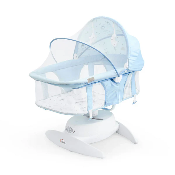 Tinnies Automatic Baby Swing Blue - Gentle Rocking For Newborns - Image 5
