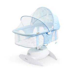 Tinnies Automatic Baby Swing Blue - Gentle Rocking For Newborns